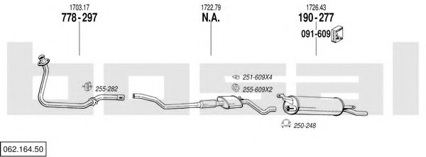 BOSAL 062.164.50 Exhaust System
